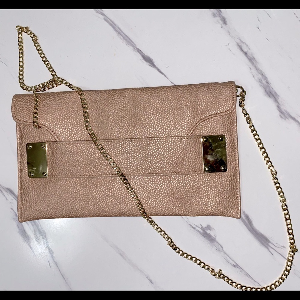 Soft pink Charming Charlie’s Clutch Purse